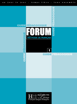 Forum 1 - Guide pédagogique - cliquer pour zoomer